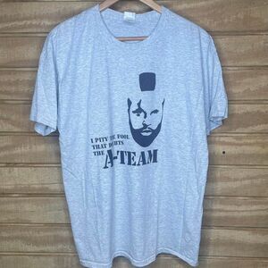 Y2K Mr. T The A-team "I Pity The Fool That Doubts" Movie Promo T-shirt Size: L